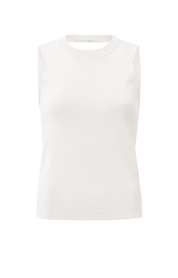 yaya | knitted tanktop | off white