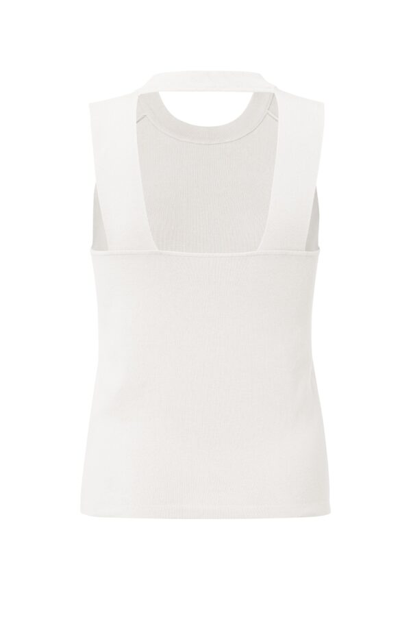 yaya | knitted tanktop | off white - Afbeelding 2