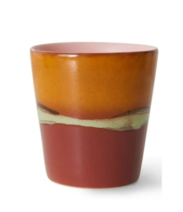 HK Living | 70's ceramics coffee mug | clay