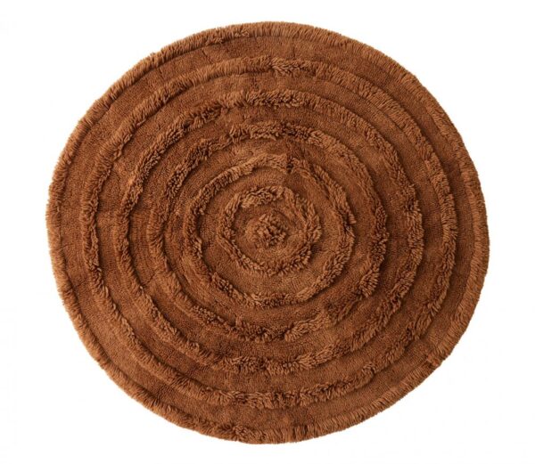 Hk Living | Round woolen rug mahogany (ø150cm) - Afbeelding 2